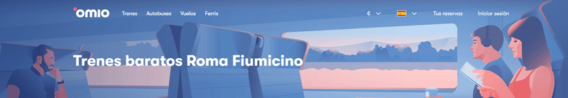 Trains to  Rome Fiumicino Airport