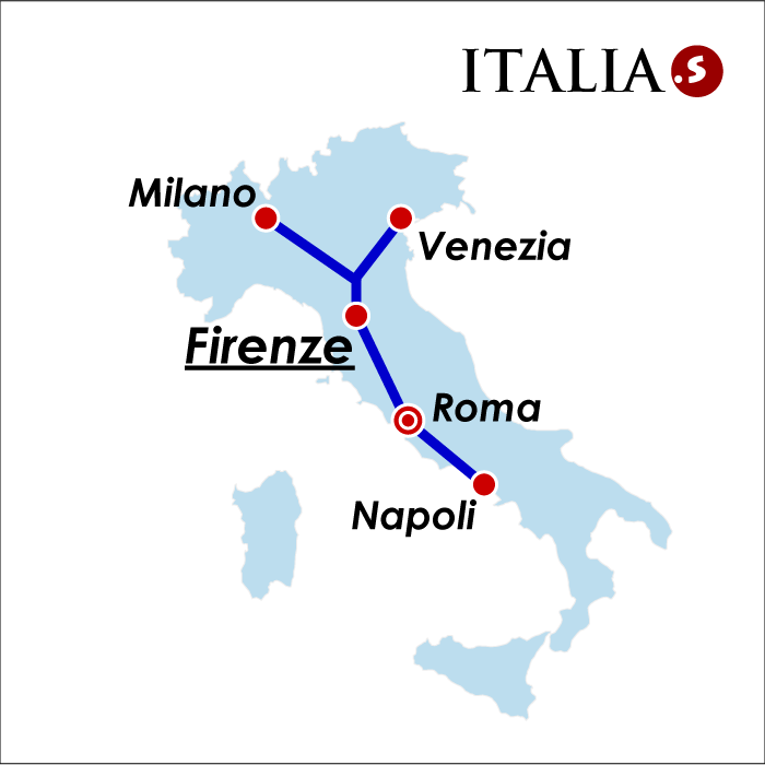 フィレンツェ発:イタリア鉄道の主要都市を結ぶルート